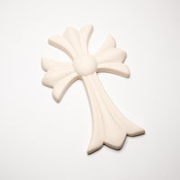matte white cross in ceramic