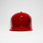 cherry red dodger hat in ceramic
