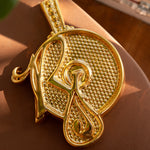 roc ash trey in ceramic w 14k gold luster