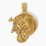 roc ash trey in ceramic w 14k gold luster
